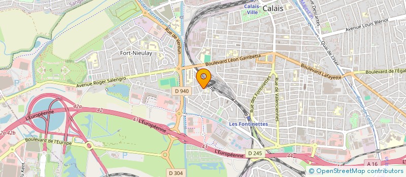 localisation de l'entreprise JARDINS OUVRIERS DU SONDAGE à CALAIS