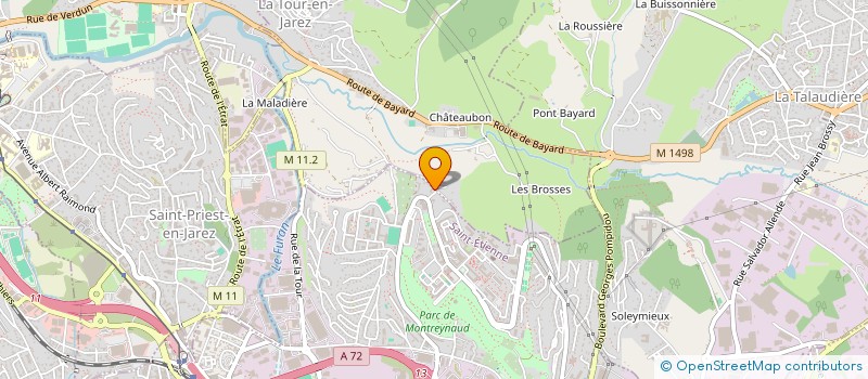 localisation de l'entreprise JARDINS OUVRIERS ET FAMILIAUX  SAINT-ETIENNE