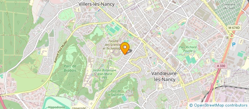 localisation de l'entreprise JARDINS PARTAGES DES ETUDIANTS NANCEIENS  VANDUVRE-LES-NANCY