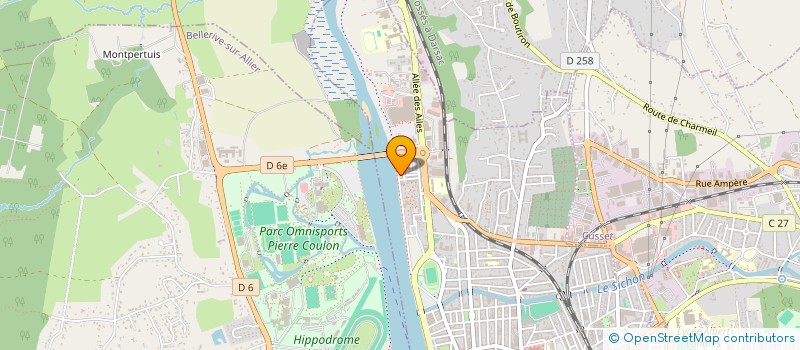 localisation de l'entreprise JARDINS PARTAGES LE PARADIS DES LEGUMES à VICHY