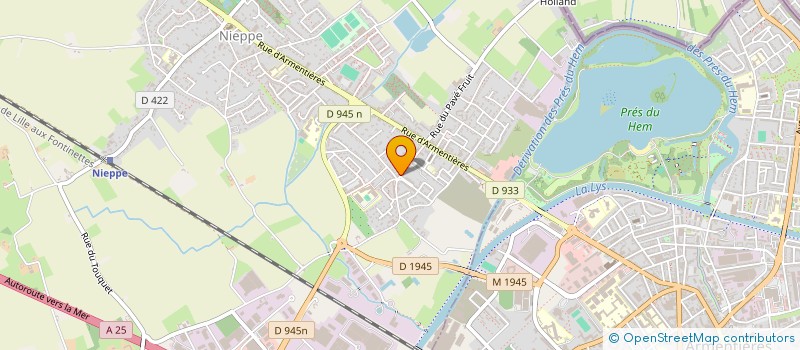 localisation de l'entreprise JARDINS PARTAGES NIEPPOIS  NIEPPE