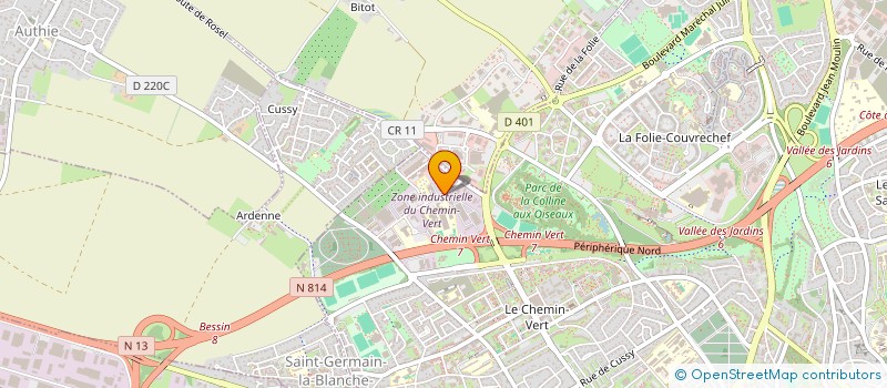 localisation de l'entreprise JARDINS PARTICULIERS à CAEN