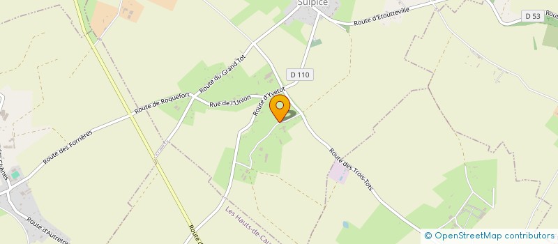 localisation de l'entreprise JARDINS PARTICULIERS SERVICES YVES LOUIS à HAUTOT-SAINT-SULPICE