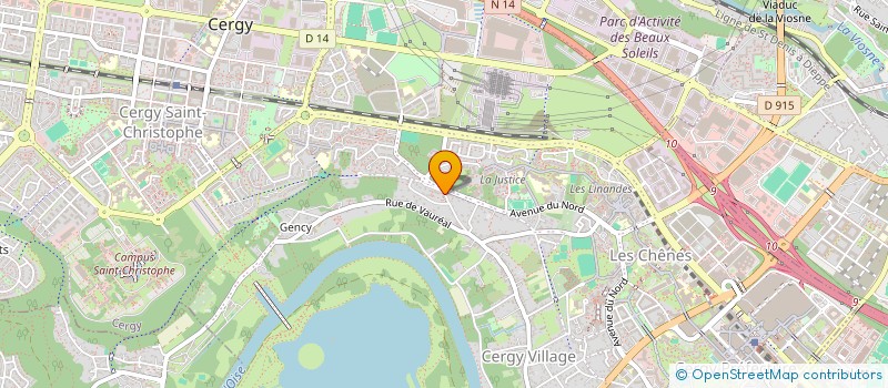 localisation de l'entreprise JARDINS PLAISIRS SANTE ET CONSEILS  CERGY