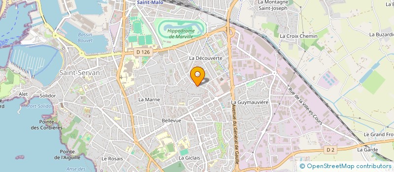 localisation de l'entreprise JARDINS POTAGERS DE LA COTE D'EMERAUDE  SAINT-MALO