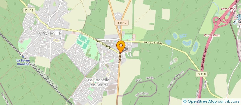 localisation de l'entreprise JARDINS ROMAINS  LA CHAPELLE-EN-SERVAL