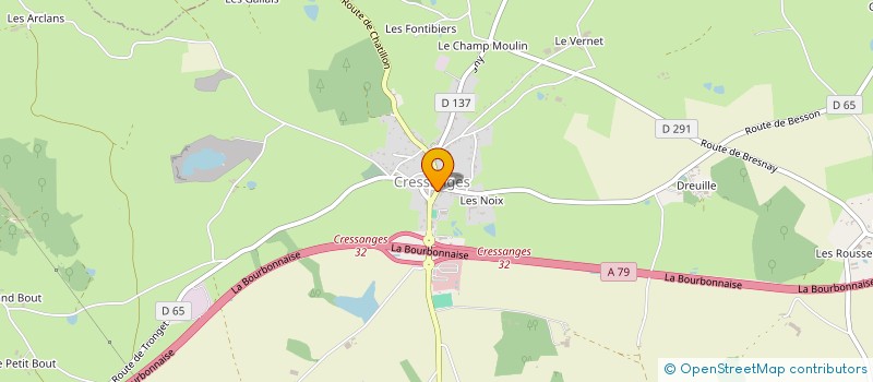 localisation de l'entreprise JARDIOT  CRESSANGES