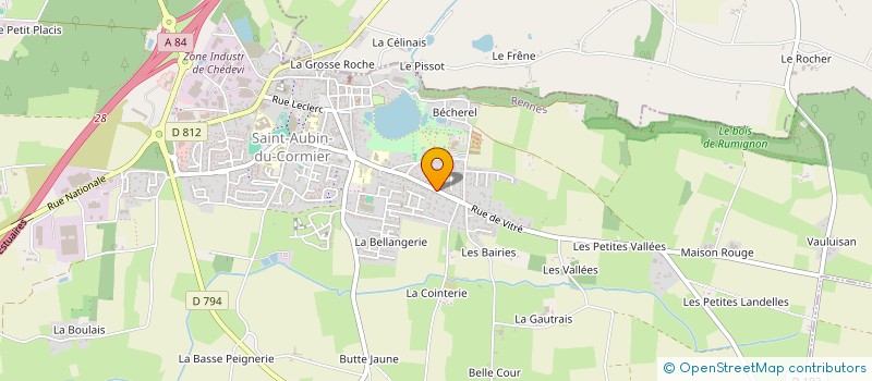 localisation de l'entreprise JARDIPLANTES  SAINT-AUBIN-DU-CORMIER