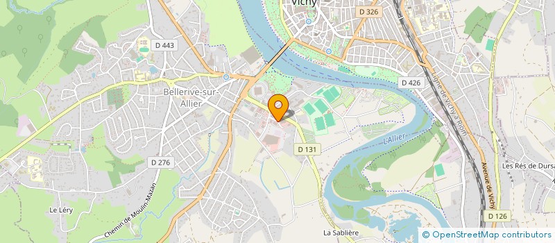 localisation de l'entreprise JARDIRIVE à BELLERIVE-SUR-ALLIER