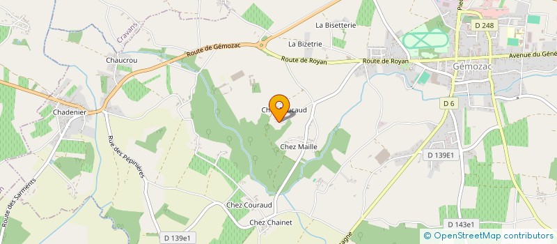 localisation de l'entreprise JARDRIT THOMAS  GEMOZAC