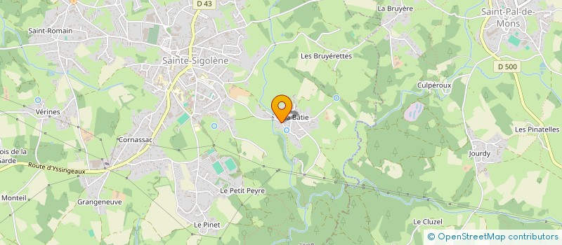 localisation de l'entreprise JARDY BENOIT  SAINTE-SIGOLENE
