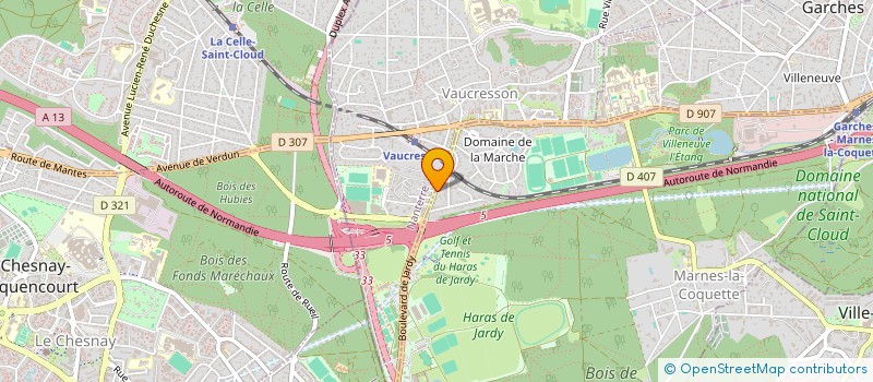 localisation de l'entreprise JARDY EQUITATION  MARNES-LA-COQUETTE