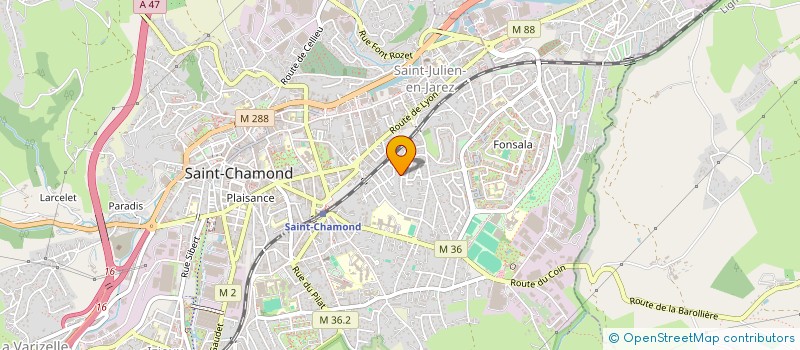 localisation de l'entreprise JAREZ FM  SAINT-CHAMOND