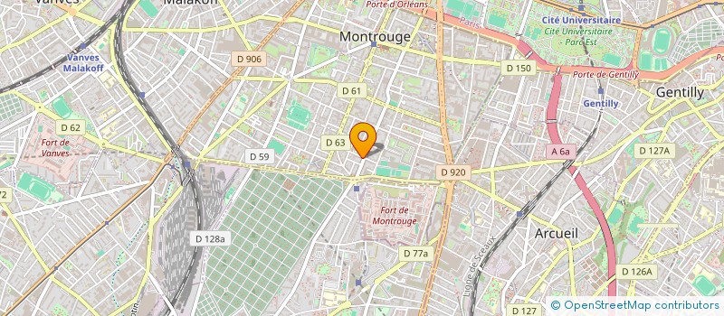 localisation de l'entreprise JARFRANCE à MONTROUGE