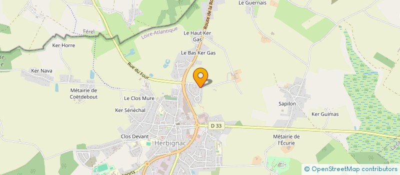 localisation de l'entreprise JARILLO PRODUCTION  HERBIGNAC