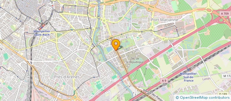 localisation de l'entreprise JARIS à MONTPELLIER