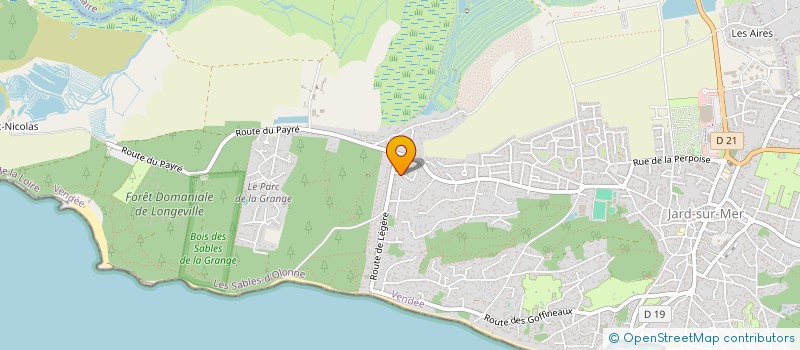 localisation de l'entreprise JARJEVA à LES SABLES-D'OLONNE