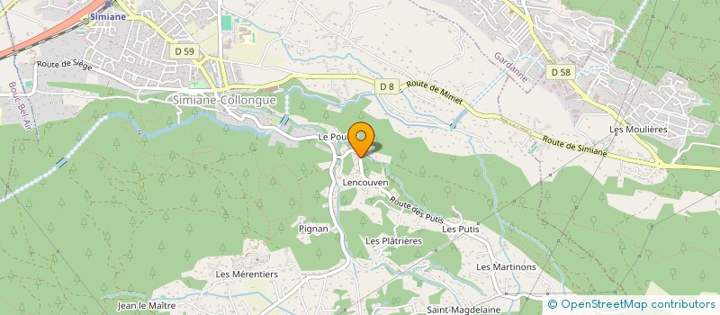 localisation de l'entreprise JARLAUD DEMENAGEMENTS  SIMIANE-COLLONGUE