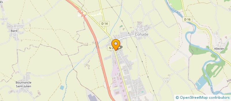 localisation de l'entreprise JARLIER MARECHALERIE  COHADE