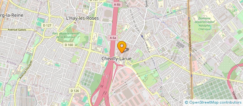 localisation de l'entreprise JARNIAS FLUIDE SYSTEME à L'HAY-LES-ROSES