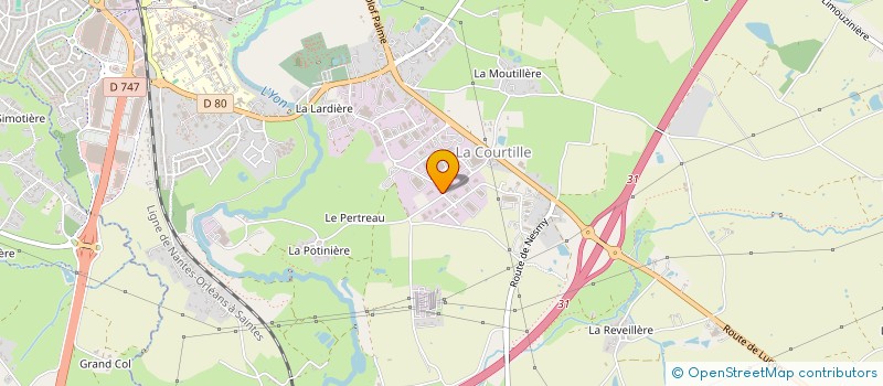 localisation de l'entreprise JARNY BATIMENT à LA ROCHE-SUR-YON