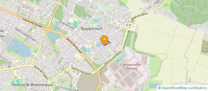 localisation de l'entreprise JARO GRAND SIECLE  GUYANCOURT