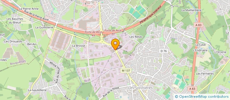 localisation de l'entreprise JAROD  REZE