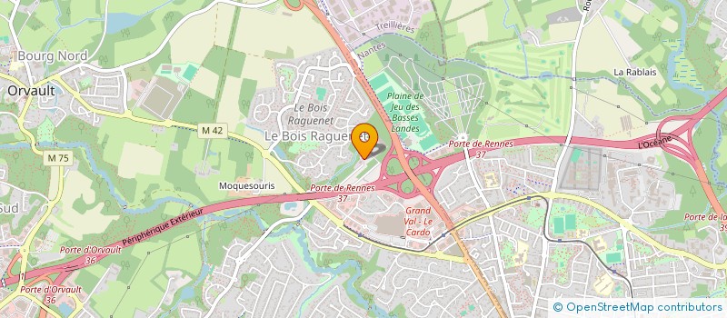 localisation de l'entreprise JAROLO à ORVAULT