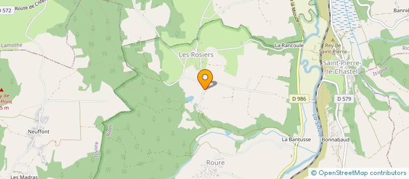 localisation de l'entreprise JARRIGE CHARPENTE COUVERTURE  SAINT-PIERRE-LE-CHASTEL