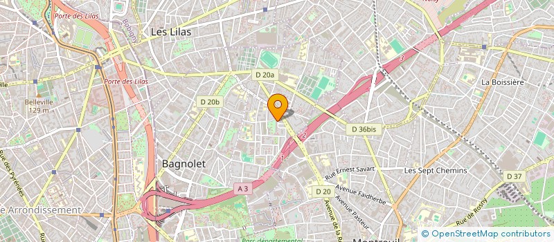 localisation de l'entreprise JARRIVE à BAGNOLET