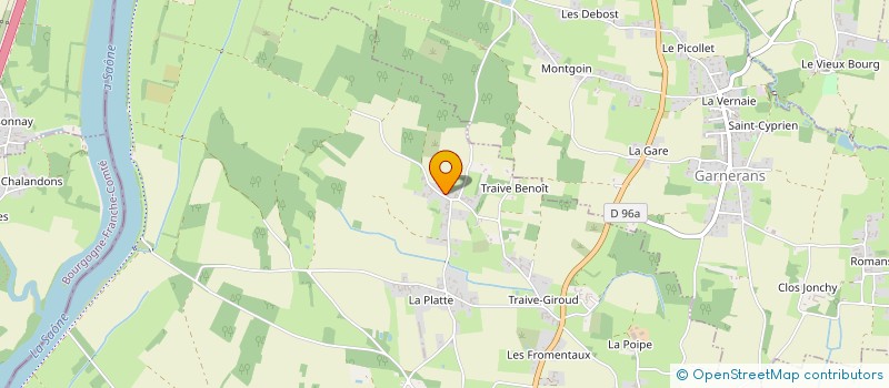 localisation de l'entreprise JARRY PARQUET  SAINT-DIDIER-SUR-CHALARONNE