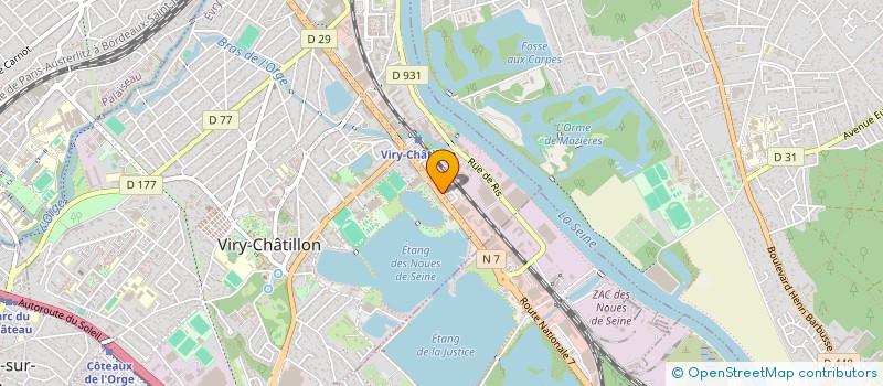 localisation de l'entreprise JAS à VIRY-CHATILLON