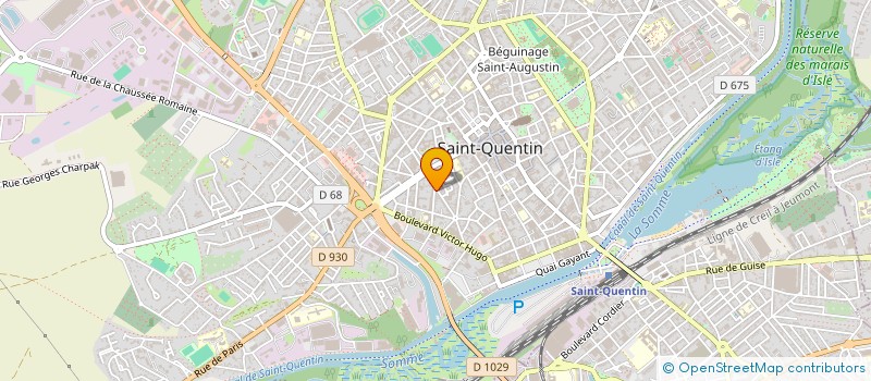 localisation de l'entreprise JAS à SAINT-QUENTIN