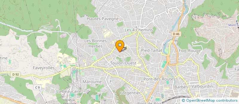 localisation de l'entreprise JAS à TOULON