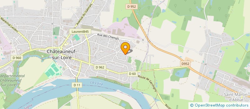 localisation de l'entreprise JAS à CHATEAUNEUF S LOIRE