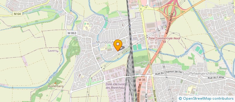 localisation de l'entreprise JAS  MUNDOLSHEIM