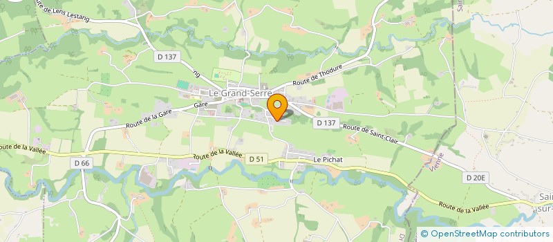 localisation de l'entreprise JAS  LE GRAND-SERRE