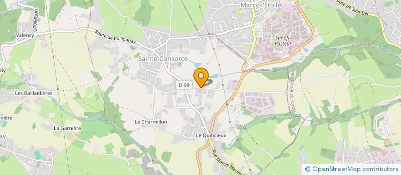 localisation de l'entreprise JAS BADEL  SAINTE-CONSORCE