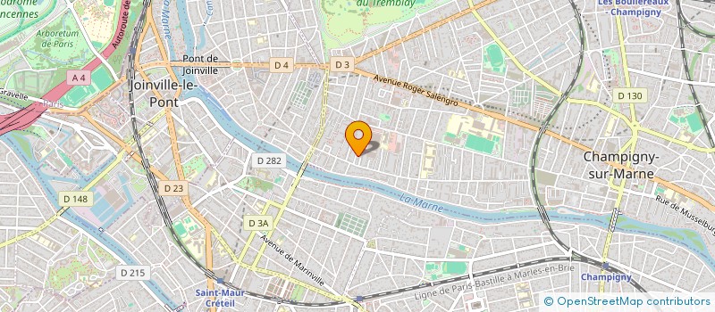 localisation de l'entreprise JAS BATIMENT à CHAMPIGNY-SUR-MARNE