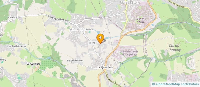 localisation de l'entreprise JAS DOMARTIN  SAINTE-CONSORCE