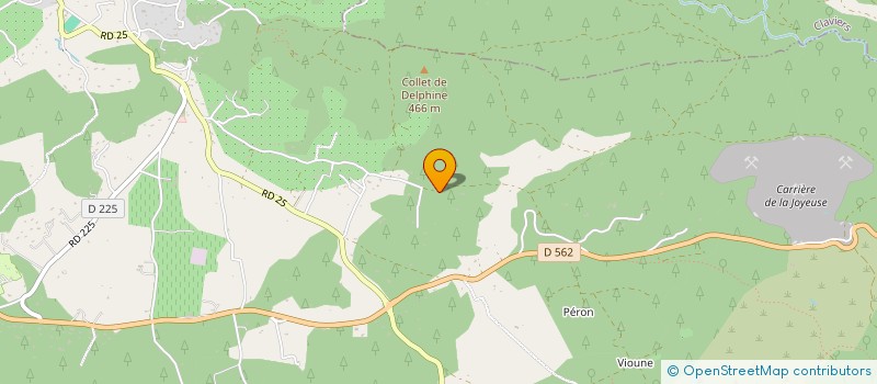 localisation de l'entreprise JAS DU ROMARIN  CALLAS