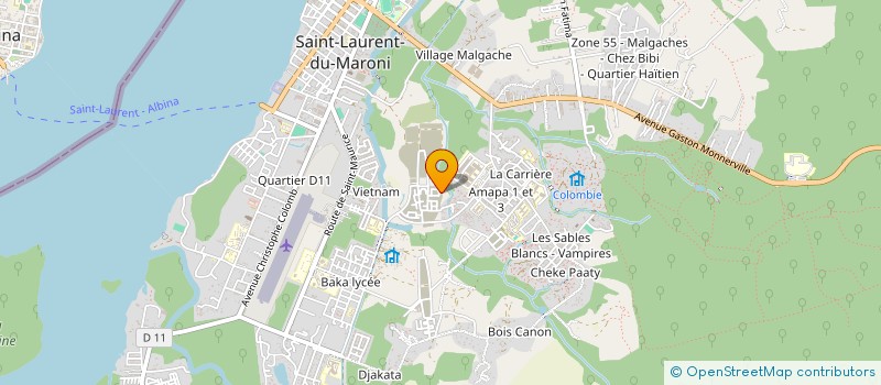 localisation de l'entreprise JAS LOCATION à SAINT-LAURENT-DU-MARONI