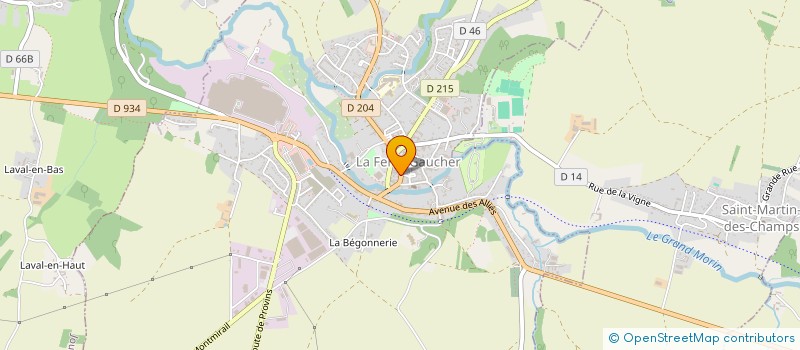 localisation de l'entreprise JASA  LA FERTE-GAUCHER