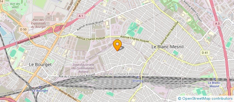 localisation de l'entreprise JASHWIN à DRANCY