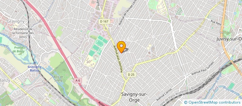localisation de l'entreprise JASLY à SAVIGNY-SUR-ORGE