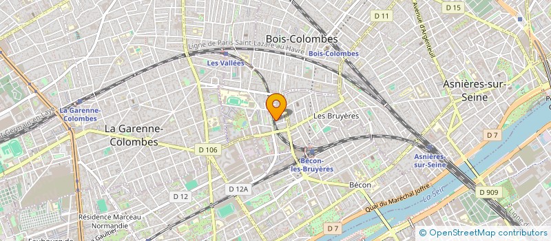 localisation de l'entreprise JASM1 à BOIS-COLOMBES