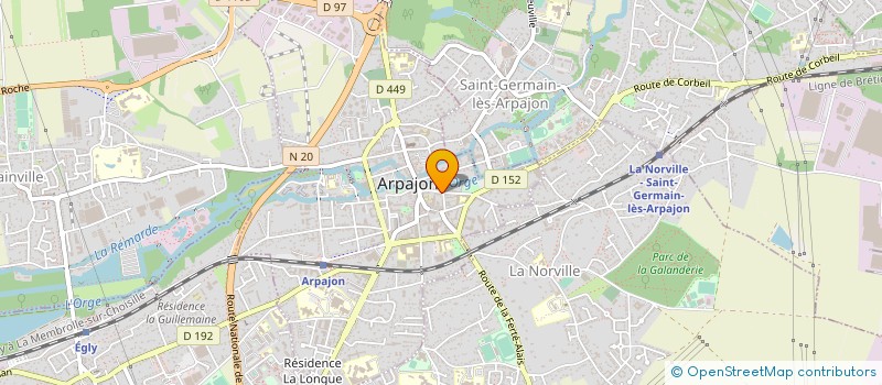 localisation de l'entreprise JASMIN  ARPAJON