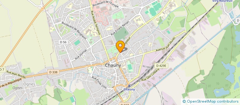 localisation de l'entreprise JASMIN  CHAUNY