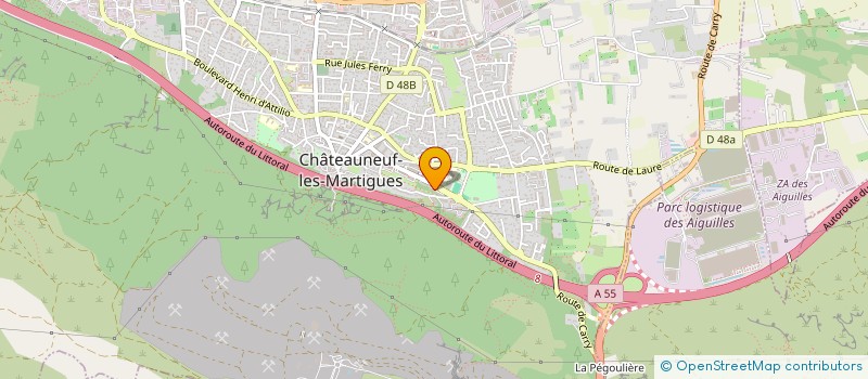 localisation de l'entreprise JASMIN DES MURMURES  CHATEAUNEUF-LES-MARTIGUES