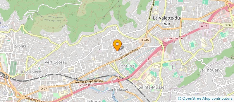 localisation de l'entreprise JASMIN ETANCHEITE à TOULON